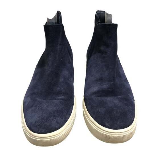 Vince Womens Newlyn Chelsea Boot Slip On Suede Navy Blue 6.5 - Picture 2 of 6